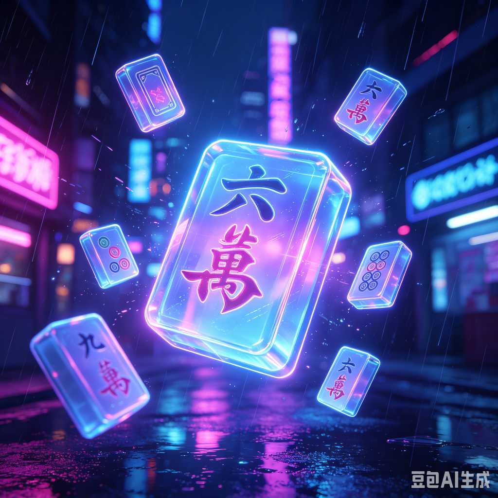 elegant text mahjong tiles