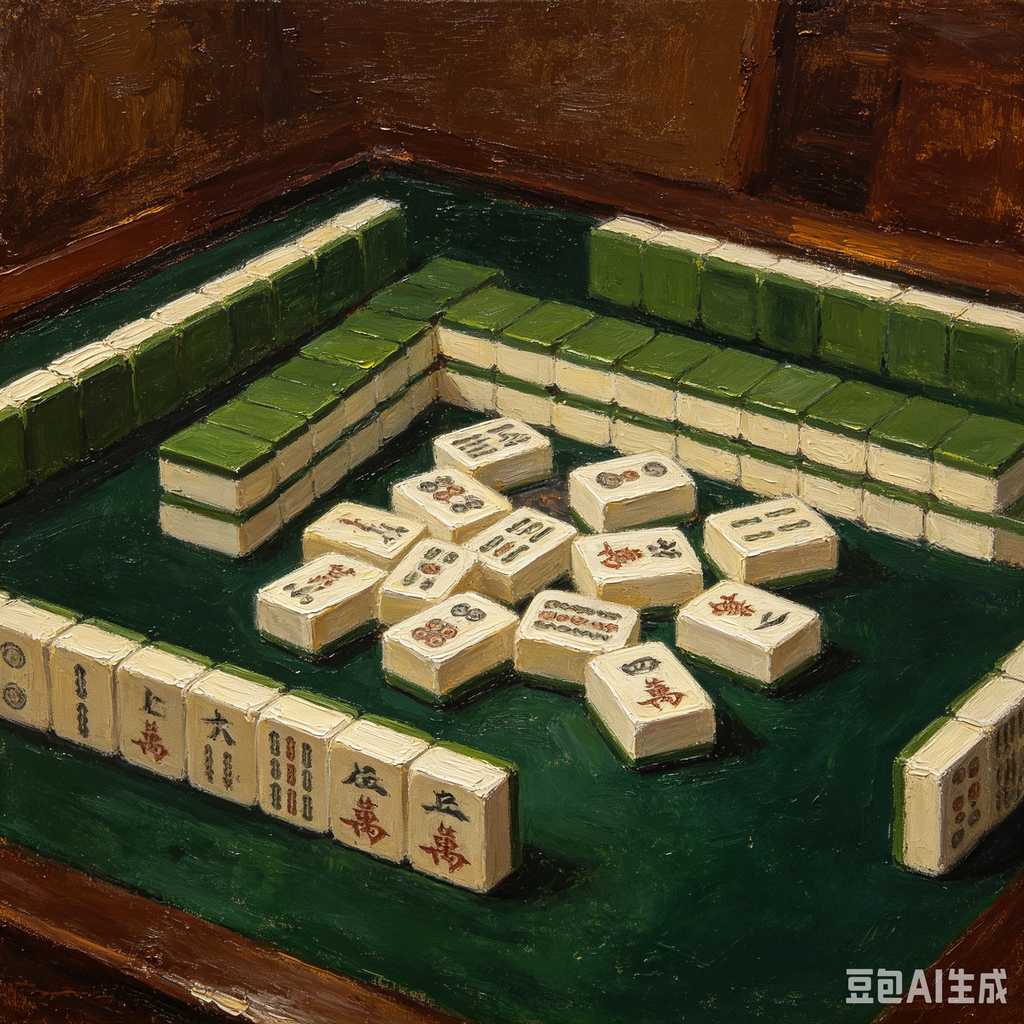 cute mini mahjong tiles set
